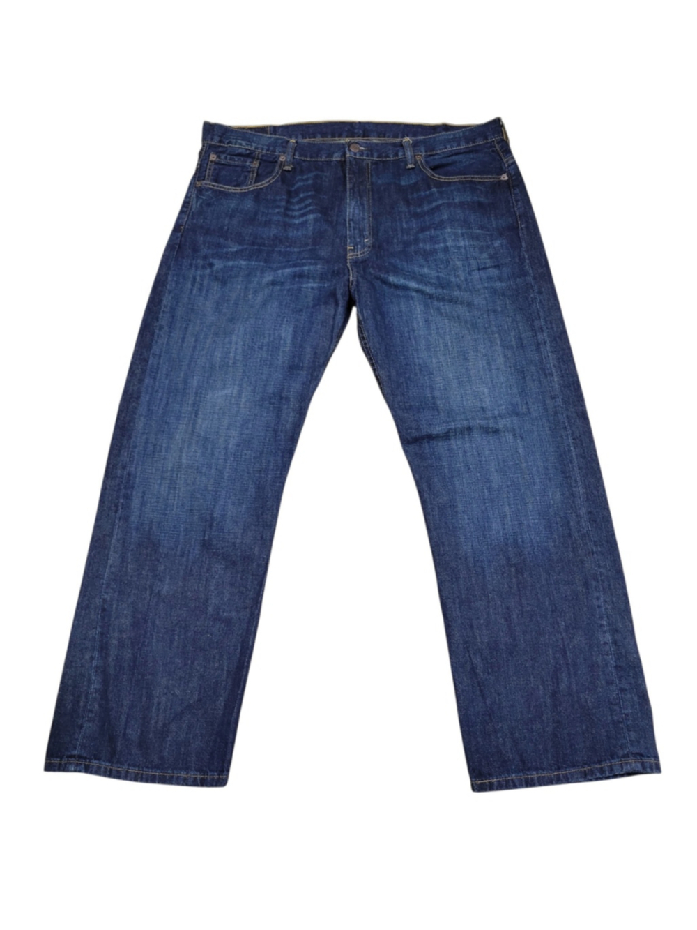 Levi's 569 Loose Fitting Zip-Fly Straight 100% Cotton Blue Jeans Size 38/30 Mens